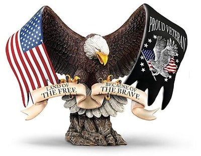 Proud Veteran Eagle Tribute Sculpture