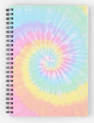 Rainbow Tie Dye Spiral Notebook