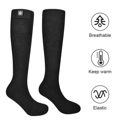 Rechargeable Thermal Washable Long Ski Socks