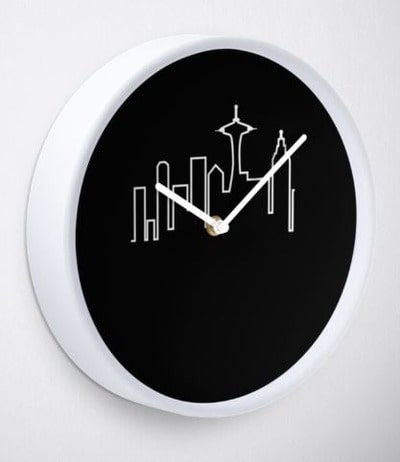 Seattle Skyline (Frasier) Clock