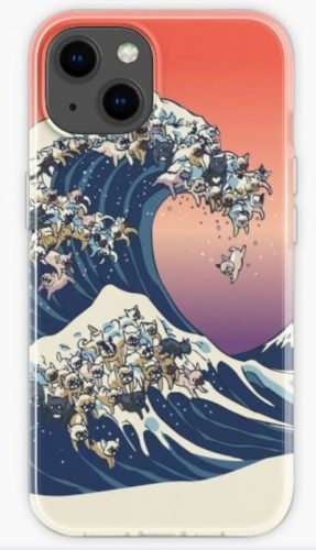 The Great Wave of French Bulldog iPhone Case