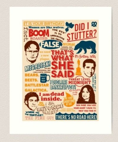 The Office Quotes Art Print