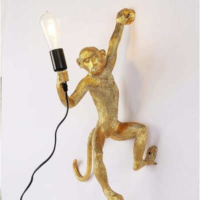 Vintage Monkey Wall Light Fixture
