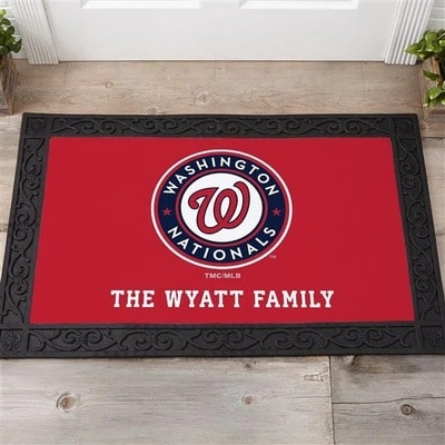 Washington Nationals Personalized Doormat