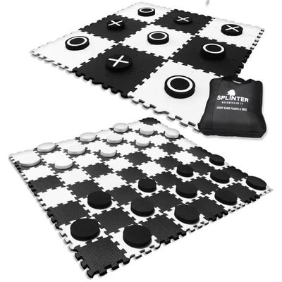 Giant Checkers & Tic Tac Toe Board Game