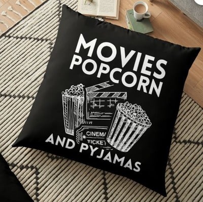 Movies Popcorn Floor Pillow