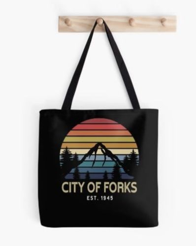 Vintage City of Forks Twilight Tote Bag