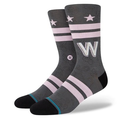 Washington Nationals Gray Crew Socks