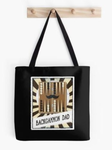 Backgammon Dad Tote Bag