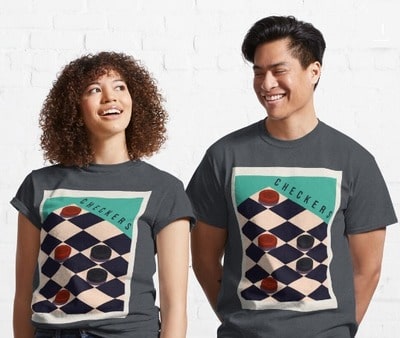 Checkers Poster Classic T-Shirt