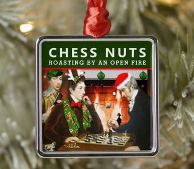 Funny Chess Player Holiday Ornament