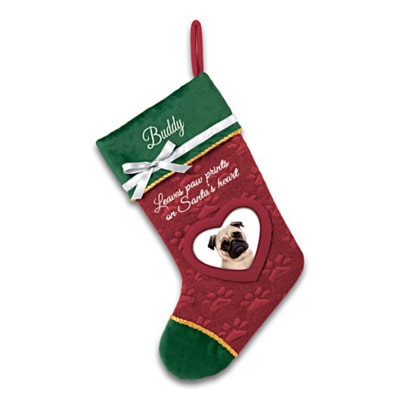 Personalized Pug Christmas Stocking