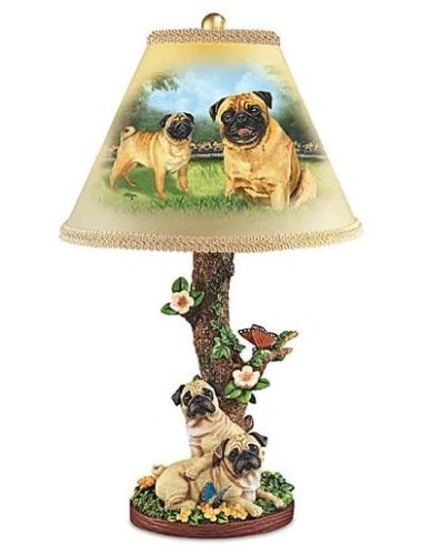 Playful Pugs Table Lamp