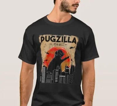 Pugzilla Pug T-Shirt