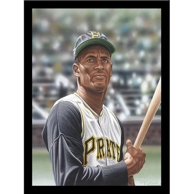 Roberto Clemente Graphic Art Picture Frame