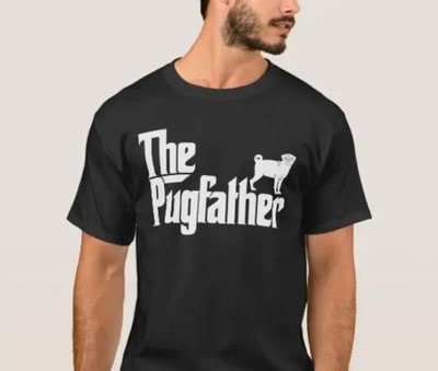 The Pugfather Pug T Shirt