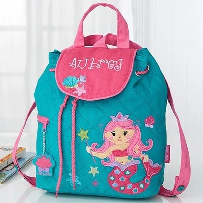 Mermaid Embroidered Kid's Backpack