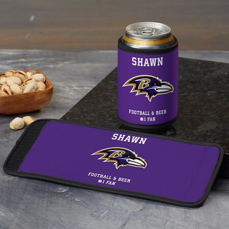 Baltimore Ravens Personalized Can & Bottle Wrap