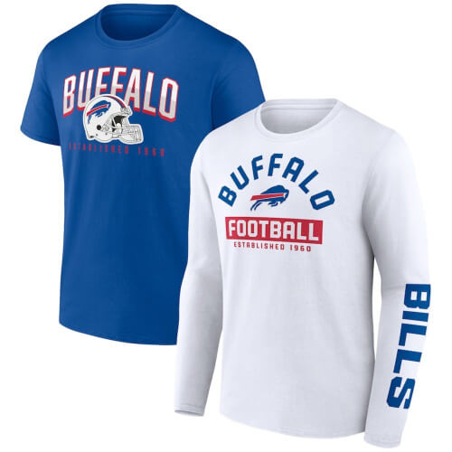 Buffalo Bills Long and Short Sleeve 2-Pack Shirt