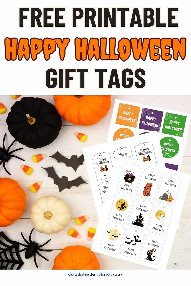 Free Printable Happy Halloween Gift Tags 800x1200