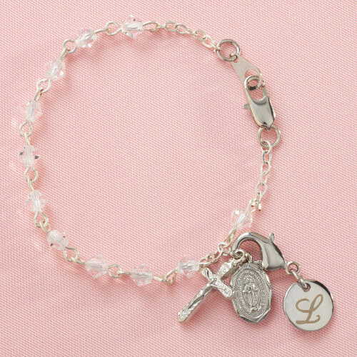 Personalized Rosary Bracelet for Baby