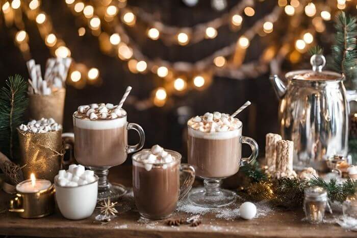 NYE hot chocolate bar