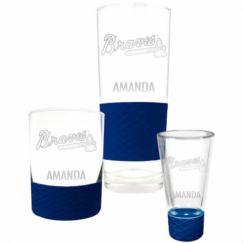 Atlanta Braves Personalized Homegating Drinkware Set