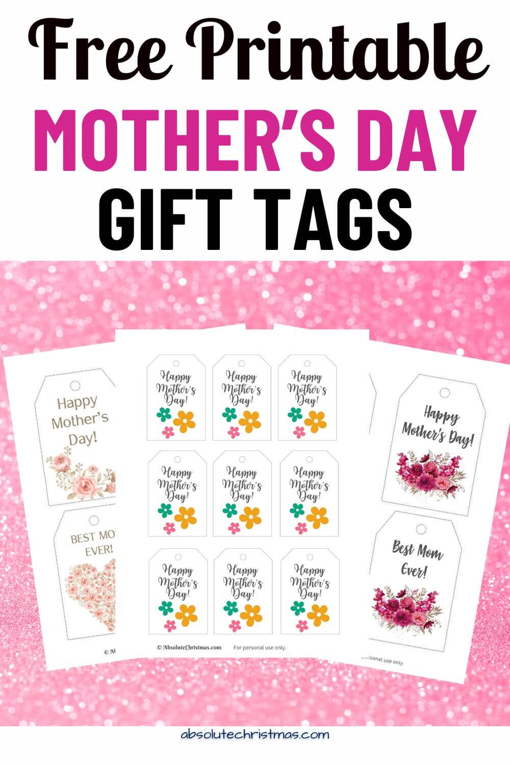 Free Printable Mother's Day Gift Tags