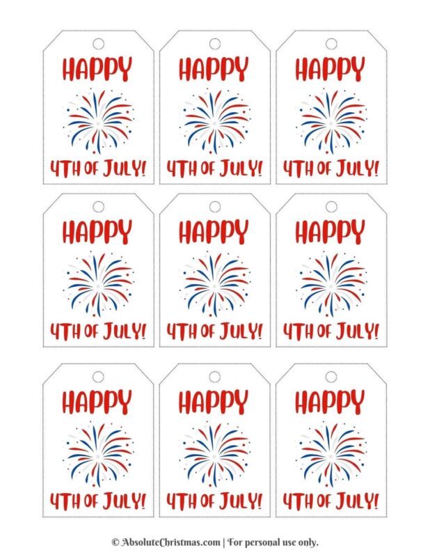 AC Printable 4th of July Gift Tags 3
