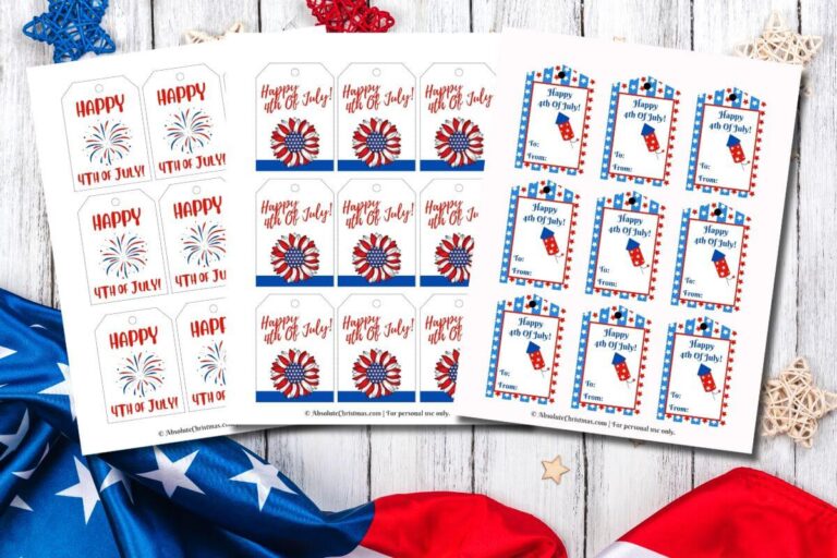 Free Printable 4th Of July Gift Tags