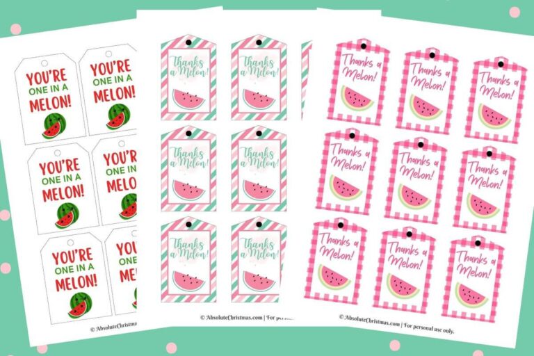 Free Printable Watermelon Gift Tags