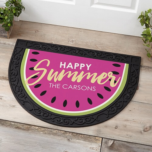 Personalized Watermelon Doormat